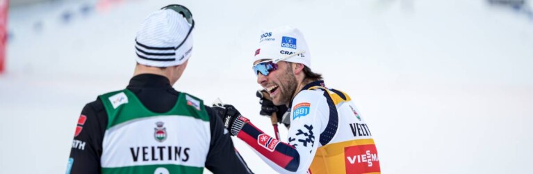 Vinzenz Geiger (GER), Jarl Magnus Riiber (NOR), (l-r)