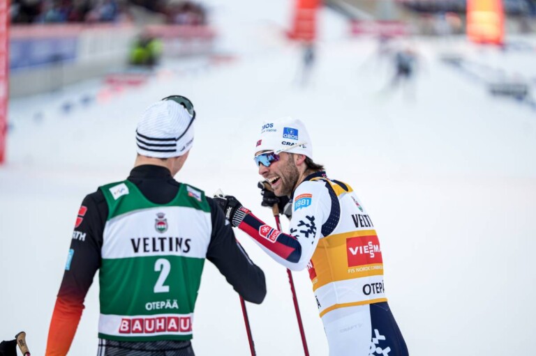 Vinzenz Geiger (GER), Jarl Magnus Riiber (NOR), (l-r)