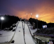 Granasen-Schanzen im Abendlicht