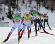 Jens Luraas Oftebro (NOR), Jarl Magnus Riiber (NOR), Vinzenz Geiger (GER), (l-r)
