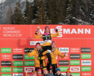 Nathalie Armbruster (GER), Coach Florian Aichinger (GER), Coach Tim Kopp (GER), Jenny Nowak (GER), Maria Gerboth (GER), Ronja Loh (GER), Cindy Haasch (GER), Physio Nina Jung (GER), (l-r)
