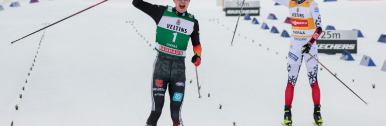 Vinzenz Geiger (GER), Jarl Magnus Riiber (NOR), (l-r)