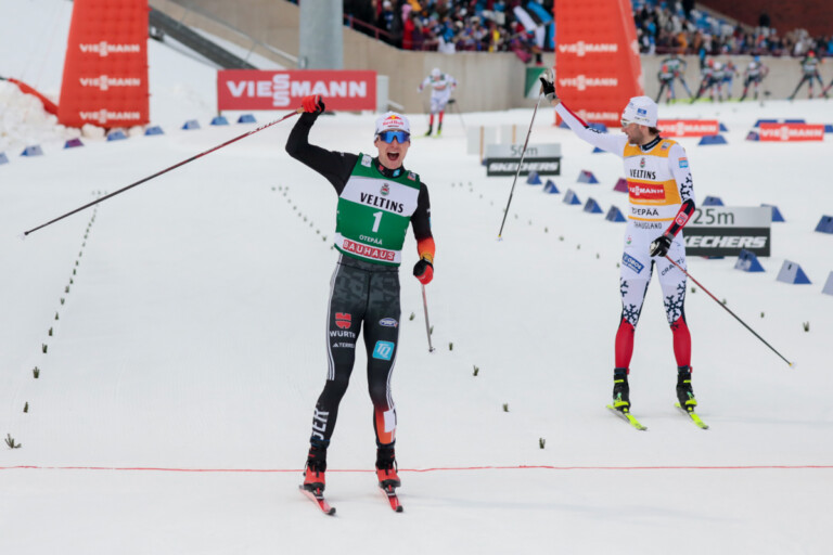 Vinzenz Geiger (GER), Jarl Magnus Riiber (NOR), (l-r)
