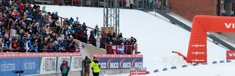 Ida Marie Hagens (NOR) Strauchler kurz vor dem Ziel blieb ohne Folgen.