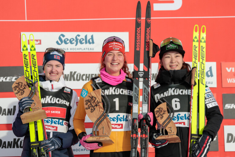 Gyda Westvold Hansen (NOR), Nathalie Armbruster (GER), Haruka Kasai (JPN), (l-r)