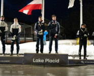 Team Sprint-Siegerehrung: Even Leinan Lund (NOR), Torje Seljeset (NOR), Andreas Gfrerer (AUT), Paul Walcher (AUT), Atsushi Narita (JPN), Kyotaro Yamazaki (JPN) (l-r)Andreas Gfrerer (AUT), Paul Walcher (AUT), Atsushi Narita (JPN), Kyotaro Yamazaki (JPN) (l-r)