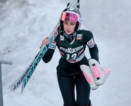 Annalena Slamik (AUT) war nach dem Springen beste Österreicherin.