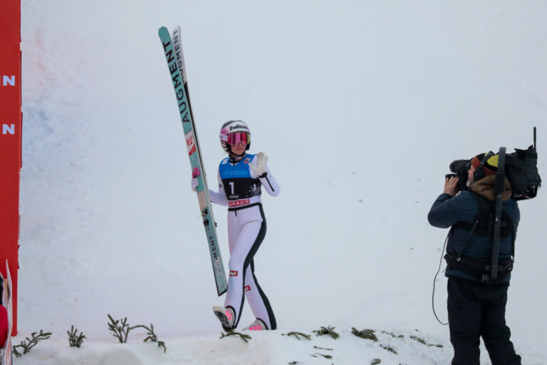 Die Sprungform passt: Annalena Slamik (AUT)