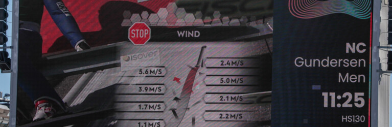 Der Wind sorgt für Unterbrechungen.