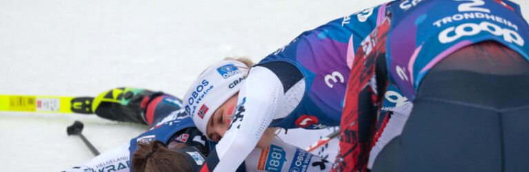 Gyda Westvold Hansen (NOR), Ida Marie Hagen (NOR), Lisa Hirner (AUT), (l-r)
