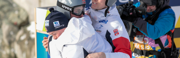 Jarl Magnus Riiber (NOR), Jens Luraas Oftebro (NOR), Simen Tiller (NOR), (l-r)