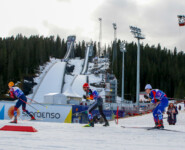 Franz-Josef Rehrl (AUT), Johannes Rydzek (GER), Marco Heinis (FRA), (l-r)