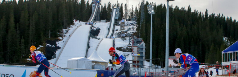 Franz-Josef Rehrl (AUT), Johannes Rydzek (GER), Marco Heinis (FRA), (l-r)