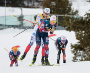 Jarl Magnus Riiber (NOR), Johannes Lamparter (AUT), Vinzenz Geiger (GER), (l-r)