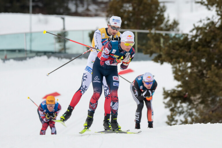 Jarl Magnus Riiber (NOR), Johannes Lamparter (AUT), Vinzenz Geiger (GER), (l-r)