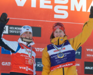 Die beste Läuferin und die beste Springerin: Ida Marie Hagen (NOR), Maria Gerboth (GER), (l-r)