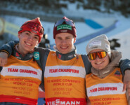 Richard Stenzel (GER), Simon Mach (GER), Pascal Mueller (SUI), (l-r)