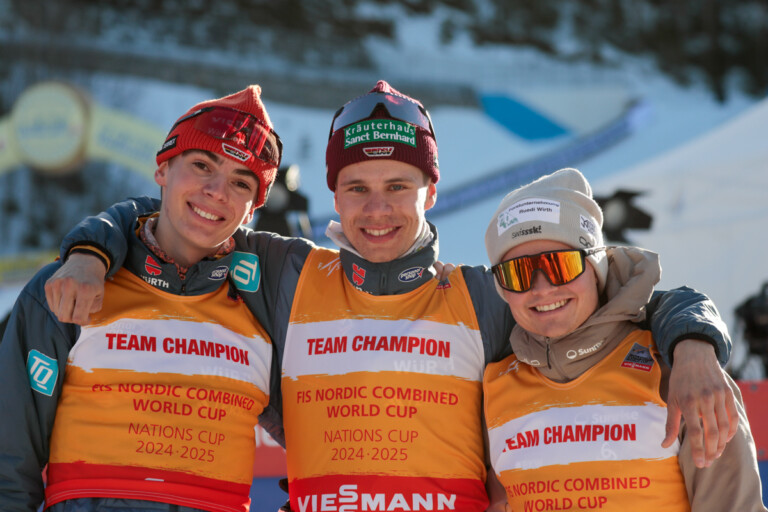 Richard Stenzel (GER), Simon Mach (GER), Pascal Mueller (SUI), (l-r)