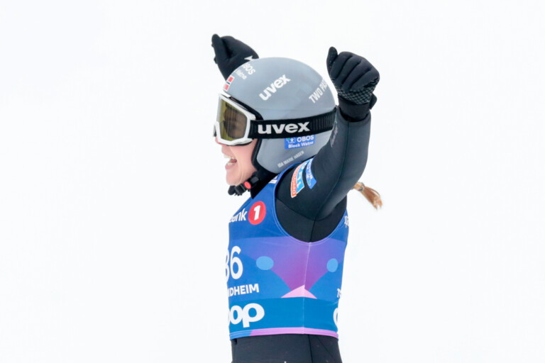 Freude und Erleichterung bei Ida Marie Hagen (NOR)
