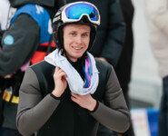 Dmytro Mazurchuk (UKR) freute sich über die Unterstützung der Zuschauer.