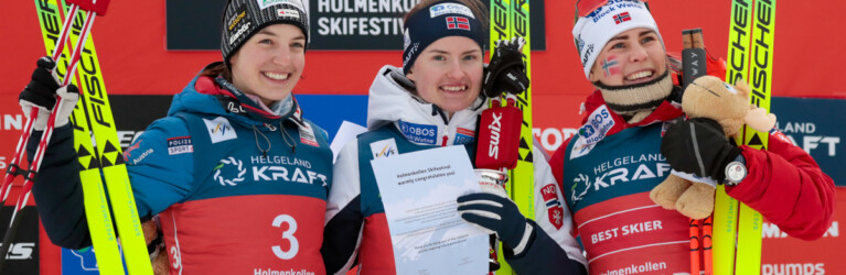 Lisa Hirner (AUT), Gyda Westvold Hansen (NOR), Ida Marie Hagen (NOR), (l-r)
