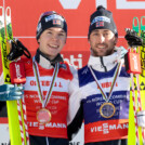 Bester Läufer und bester Springer: Jens Luraas Oftebro (NOR), Jarl Magnus Riiber (NOR), (l-r)