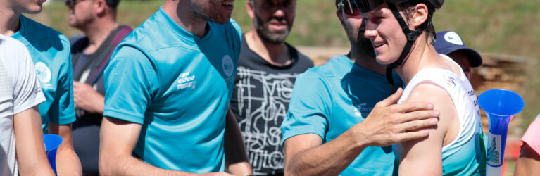 Gael Blondeau (FRA) hatte die lautesten Fans an der Strecke.