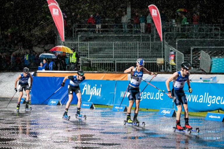 Laurent Muhlethaler (FRA), Wendelin Thannheimer (GER), Johannes Lamparter (AUT), Stefan Rettenegger (AUT), (l-r)