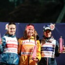 Ema Volavsek (SLO), Nathalie Armbruster (GER), Lisa Hirner (AUT), (l-r)