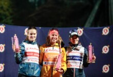 Ema Volavsek (SLO), Nathalie Armbruster (GER), Lisa Hirner (AUT), (l-r)