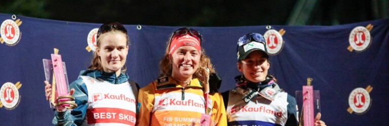 Ema Volavsek (SLO), Nathalie Armbruster (GER), Lisa Hirner (AUT), (l-r)