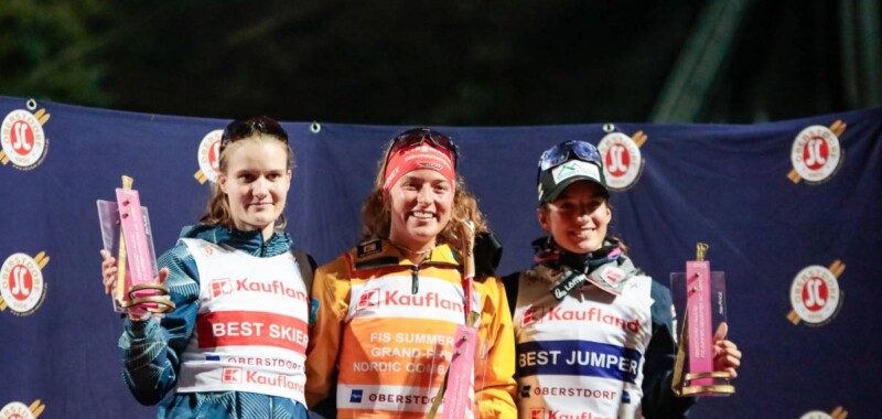 Ema Volavsek (SLO), Nathalie Armbruster (GER), Lisa Hirner (AUT), (l-r)