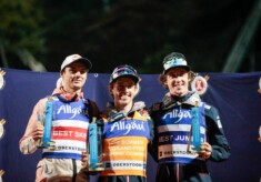 Vinzenz Geiger (GER), Stefan Rettenegger (AUT), Thomas Rettenegger (AUT), (l-r)