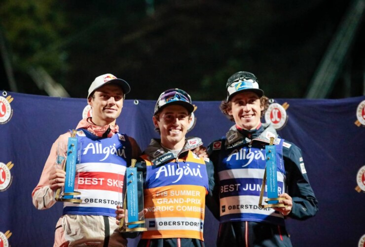 Vinzenz Geiger (GER), Stefan Rettenegger (AUT), Thomas Rettenegger (AUT), (l-r)