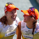 Am Ende konnten sie wieder lachen: Jenny Nowak (GER), Nathalie Armbruster (GER), (l-r)