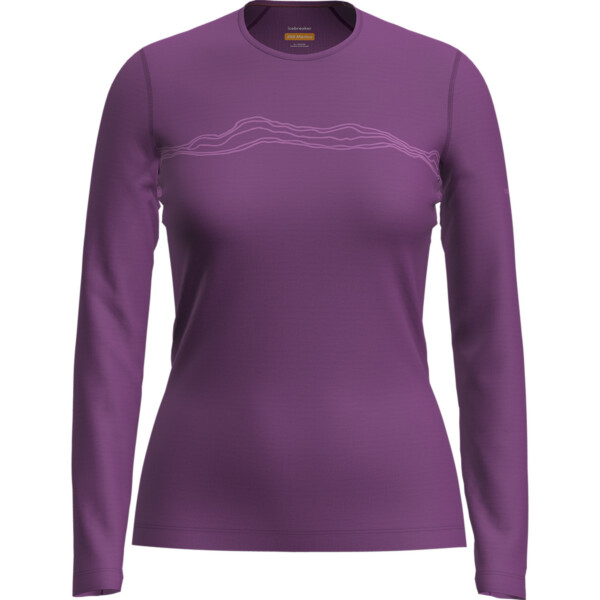 Icebreaker Damen 200 Oasis Crewe Mountain Pulse Longsleeve
