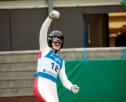 Florian Kolb (AUT) zeigte den weitesten Sprung des Wettkampfs mit 139,5 Metern.