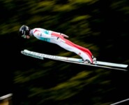 Florian Kolb (AUT) wurde Erster nach dem Springen.