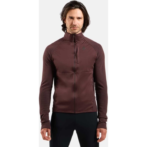 Odlo Zeroweight Pro PW Windproof Hybrid Jacke Herren Langlaufjacke (Dunkelrot L Größe)
