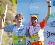 Zwei Richies auf dem Podium: Richard Stenzel (GER), Johannes Rydzek (GER), (l-r)