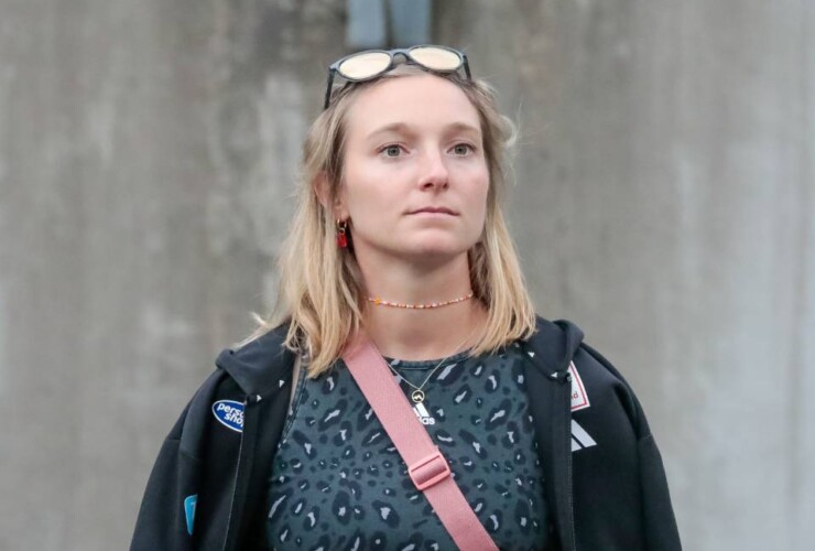 Prominente Zuschauerin: Skispringerin Katharina Schmid (GER)