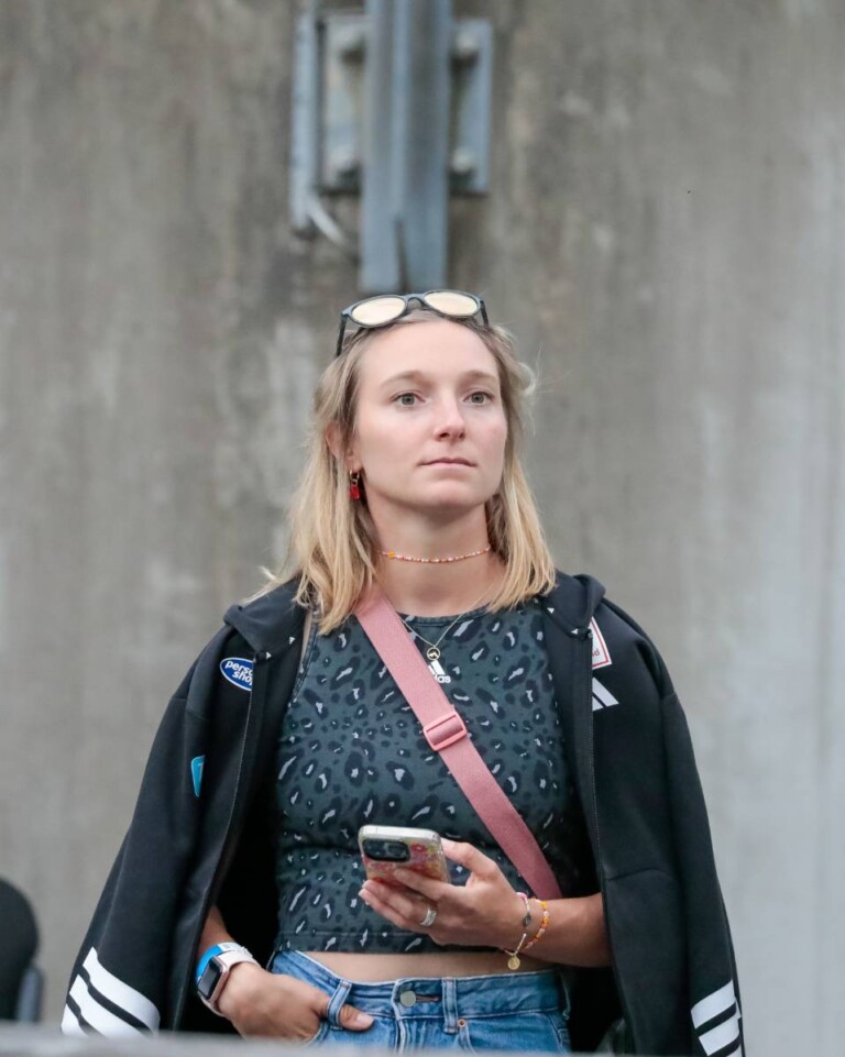 Prominente Zuschauerin: Skispringerin Katharina Schmid (GER)