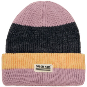 Color Kids Kinder Wool & Contrast Mütze