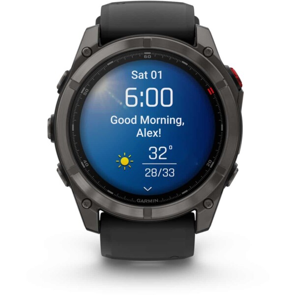 Garmin fenix 8 PRO - 51 mm AMOLED Sapphire Sportuhr Unisex (Schwarz one size) Sportuhren