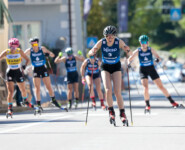 Nathalie Armbruster (GER), Heta Hirvonen (FIN), (l-r) im Zielsprint