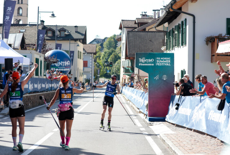 Jenny Nowak (GER I), Nathalie Armbruster (GER I), Johannes Rydzek (GER I), (l-r)