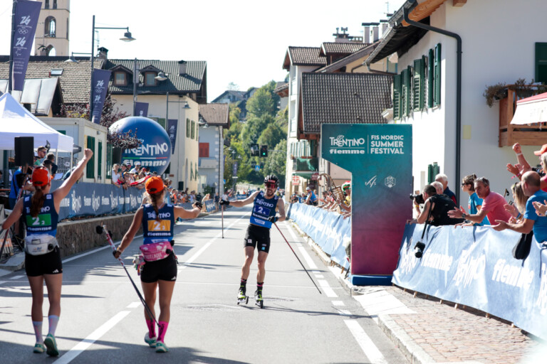 Jenny Nowak (GER I), Nathalie Armbruster (GER I), Johannes Rydzek (GER I), (l-r)