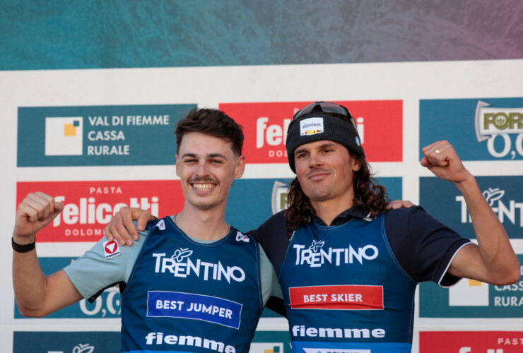 Bester Springer und bester Läufer: Florian Kolb (AUT), Samuel Costa (ITA), (l-r)