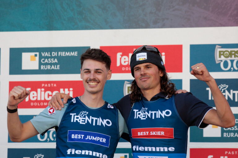 Bester Springer und bester Läufer: Florian Kolb (AUT), Samuel Costa (ITA), (l-r)
