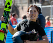 Yuna Kasai (JPN) gewann den Sprungdurchgang.